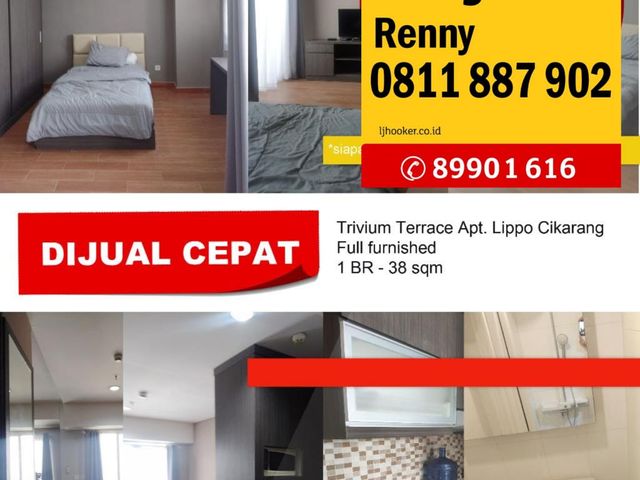Dijual Apartement Trivium Terrace Lippo Cikarang Full Furnished
