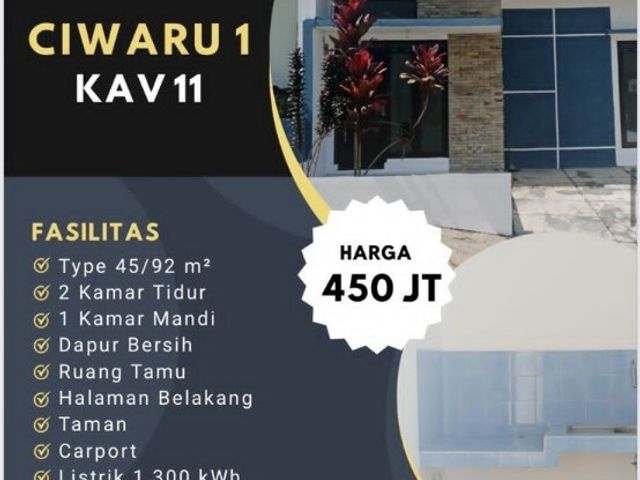 Hunian Menarik dan luas Siap Huni SHM Ujungberung Kodya