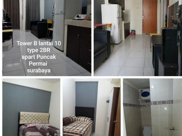 Disewakan 2BR furnis apartemen puncak permai surabaya