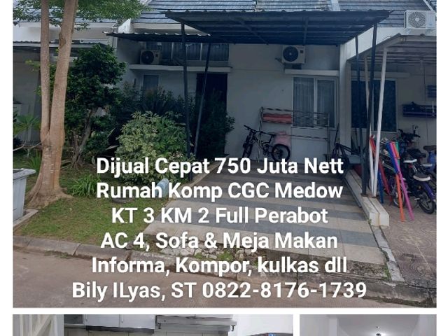 Rumah CGC 3 KT Full Perabot Murah palembang citra grand city