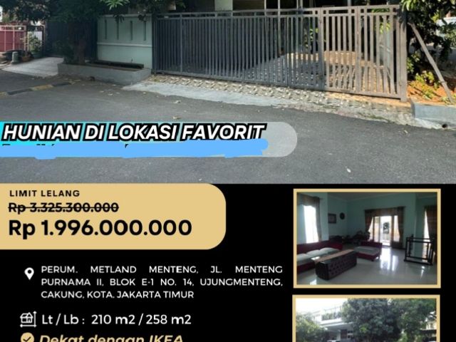 jual murah rumah melalui lelang negara