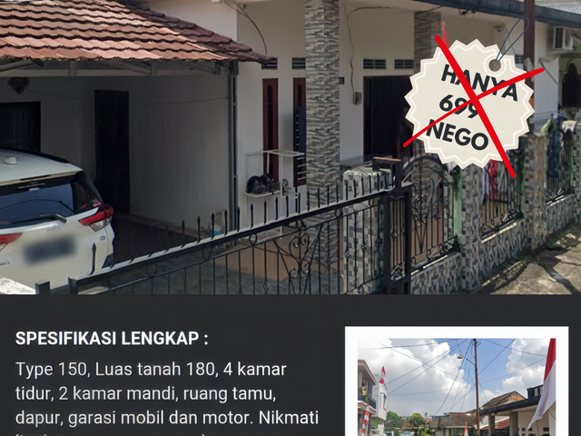 Jual rumah murah palembang