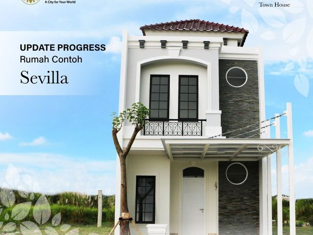 Jual Rumah 2 Lantai Hook Sevilla Jababeka Cikarang Siap Huni Spesial