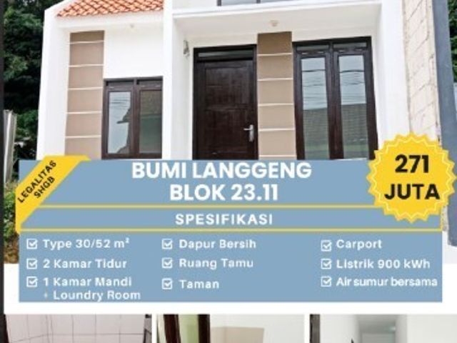 Hunian Kpr Dp murah SHM+IMB aman dekat TOL CILEUNYI