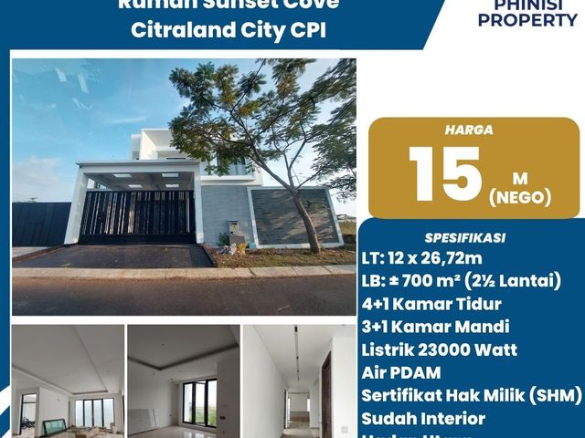 DIJUAL Rumah Siap Huni di Sunset Cove Citraland CPI