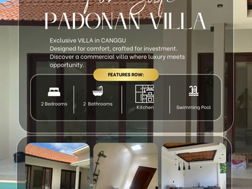 Villa dijual di Tibubeneng - Garasi, Dapur lengkap