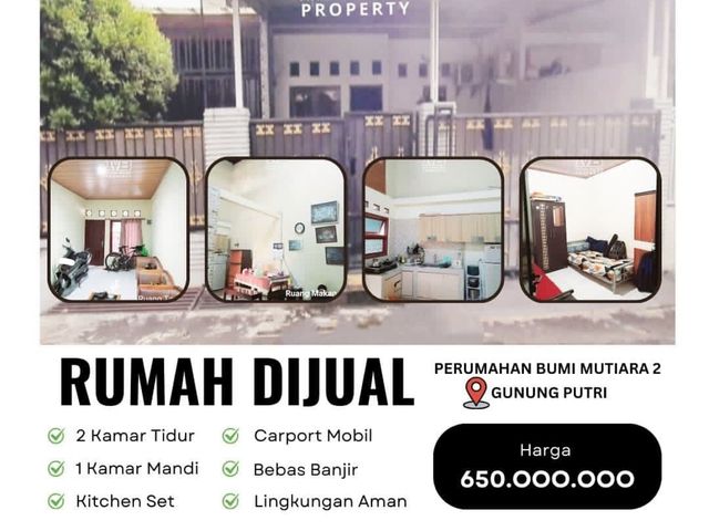 DIJUAL CEPAT RUMAH MURAH BEBAS BANJIR