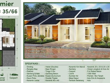 Rumah Baru Cicilan Murah Askes dekat Stasiun Tenjo Dibantu KPR J-29155