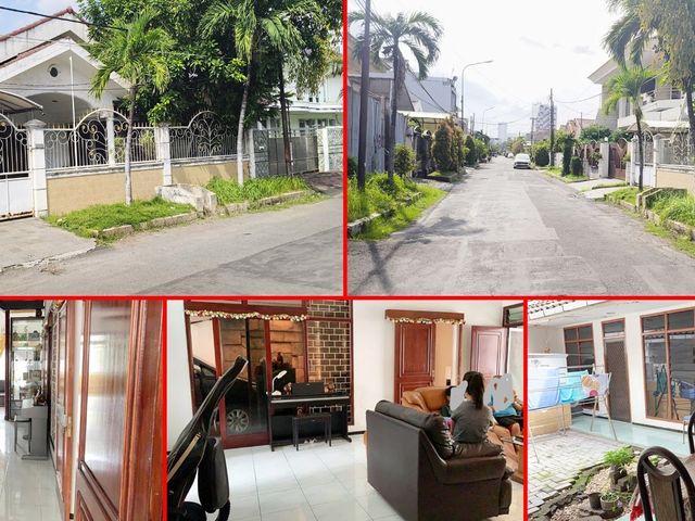 Rumah Lama Hitung Tanah Jl Darmahusada Indah Timur, Surabaya
