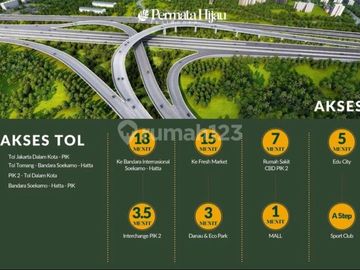 Dijual Rumah Pik 2 Cluster Permata Hijau Type 10x20