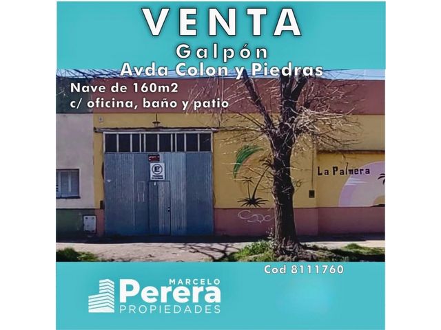 OPORTUNIDAD - Galpón sobre Av Colon y Piedras