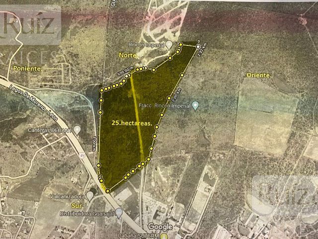 Terreno en Venta 25 Has, Roncón Imperial