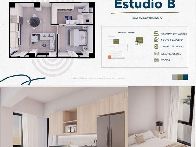 DEPARTAMENTO UNA HABITACIÓN TORRE SERENIUM