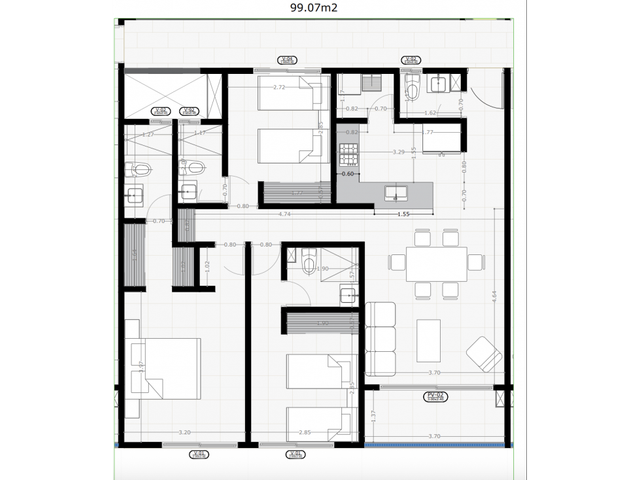 Cesion de Derechos de Apartamento en Bellavista, Santa Marta - VT094
