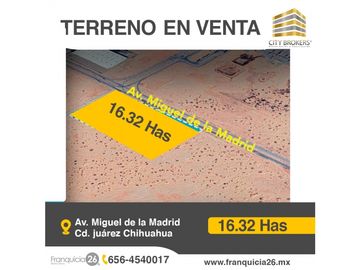 TERRENO EN VENTA EN AV MIGUEL DE LA MADRID
