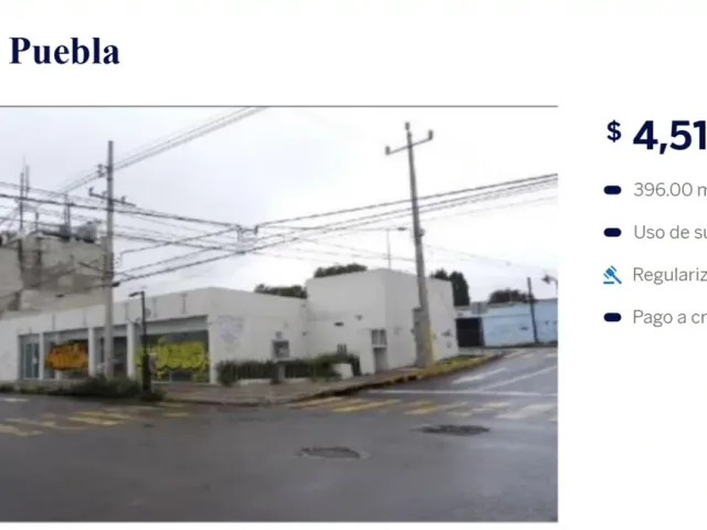 VENTA DE PROPIEDAD COMERCIAL DE OPORTUNIDAD, ADJUDICADA POR INSTITUCIÓN BANCARIA, PUEBLA