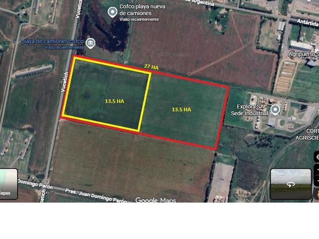 LOTE USO INDUSTRIAL PUERTO GRAL SAN MARTIN