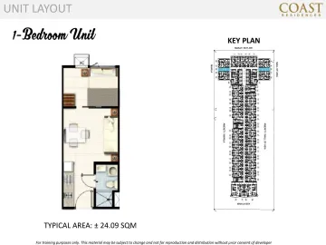 1 Bedroom Condo for sale at Coast Residences
