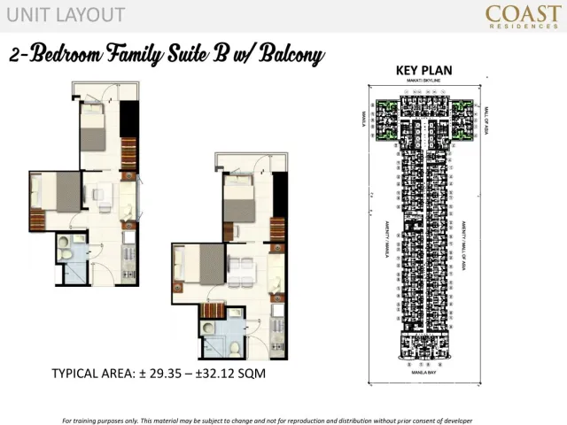 2 Bedroom Condo for sale at Coast Residences