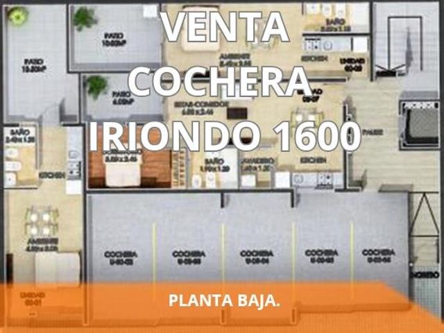 VENTA COCHERA IRIONDO 1600