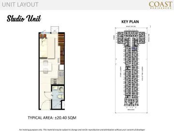 Studio Condo for sale at Coast Residences