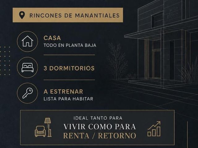 HERMOSA CASA EN VENTA RINCONES DE MANANTIALES