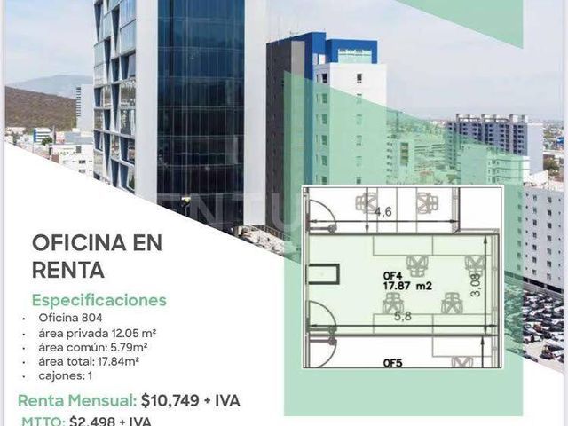 OFICINA EN RENTA EN COL. SAN JERONIMO EN MONTERREY