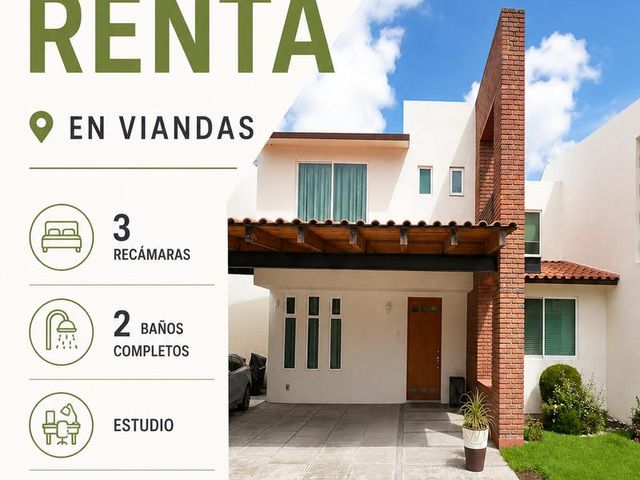 Casa en renta en Viandas Metepec