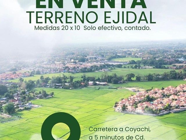 Terreno ejidal $150,000