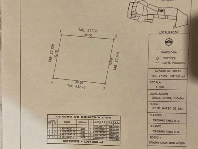 Terreno en Venta, Cholul, excelente ubicación.