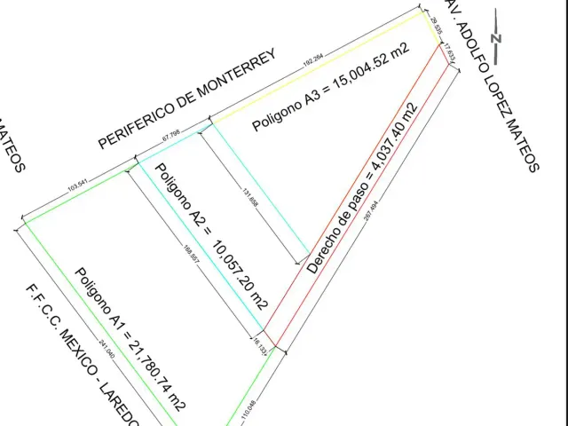 Terreno en venta en Aurora, Santa Catarina, Nuevo León