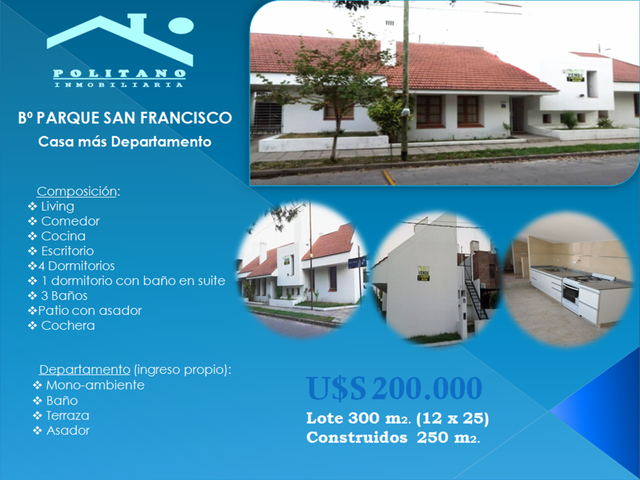 Casa + dpto. ZONA DINO r20
