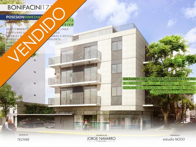Depto. 3 Amb a Estrenar - Bonifacini 1719