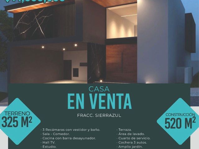 Casa en venta - SIERRA AZUL, San Luis Potosí