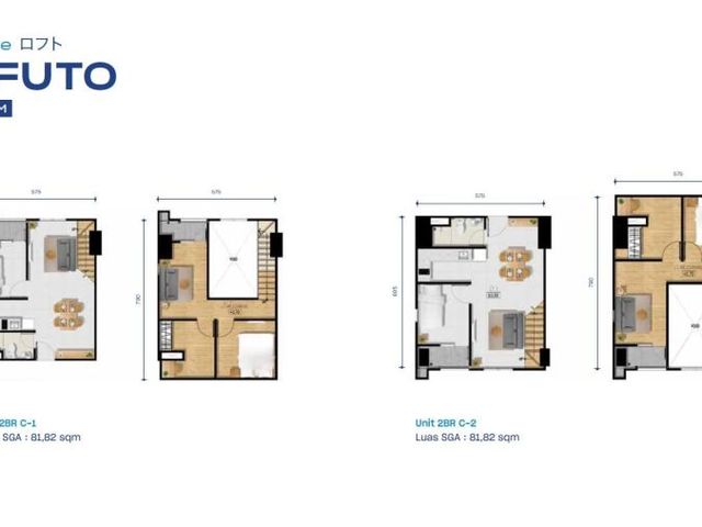 Apartemen Loft Japanese style - Kyo Society Apartment dekat UBAYA