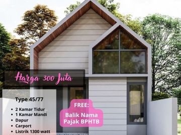 Rumah Dijual Modern Minimalis Type 45/77 di Kudus