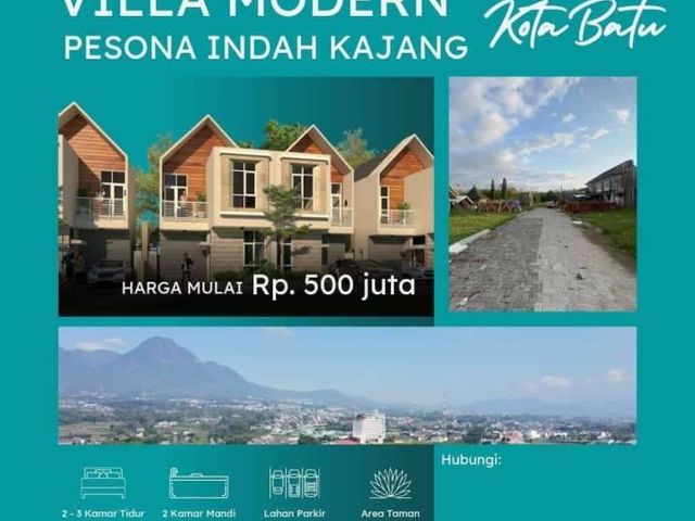 Rumah modern lokasi strategis dekat Alun alun dan Batos Kota Batu