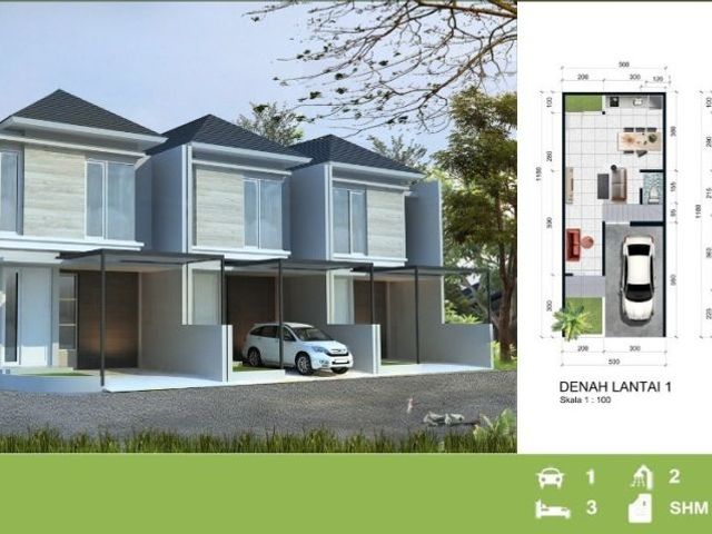 Dijual Rumah Baru 2 Lantai Rungkut Asri Surabaya