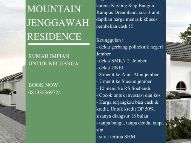 TYPE 36 HUNIAN INDEN AREA JENGGAWAH