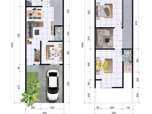 Rumah Baru 2 Lantai Dekat Ubaya, Transmart Rungkut