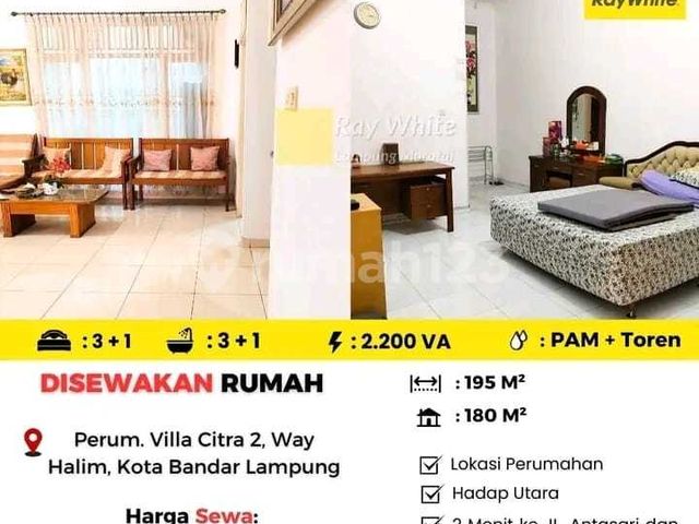 Dijual Rumah Berlokasi di Perum. Villa Citra 2, Way Halim, Bandar Lampung