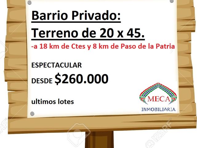 Terreno 20 x 45, ultimos Lotes