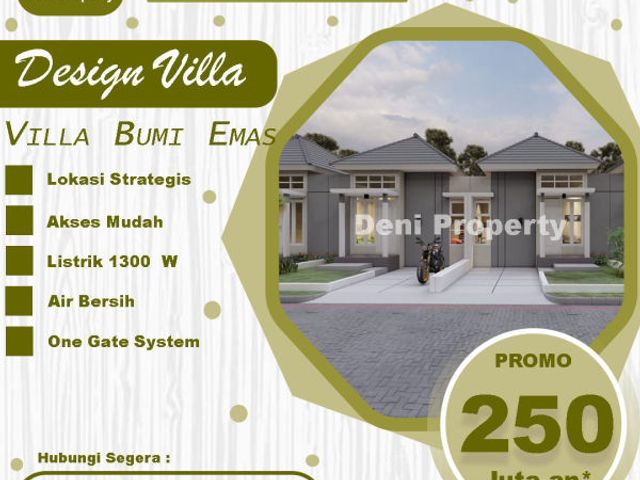 Rumah murah minimalis di Vila Bumi Emas Jedong