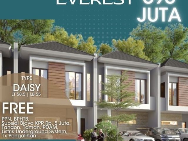 Rumah Minimalis 2 Lantai Termurah di Grand Everest Lakarsantri