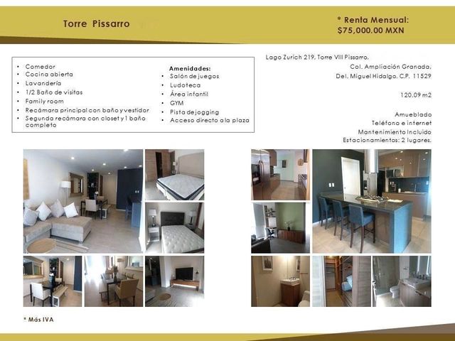 Departamento Amueblado en Polanco
