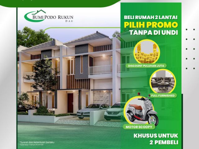 Rumah murah minimalis di Bumi Podo Rukun Krajan Dau