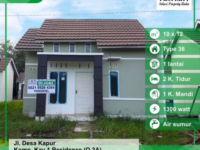 Rumah Subsidi Type 36, Desa kapur, Kalimantan Barat
