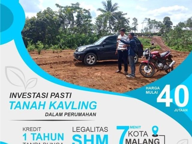 Tanah Kavling Poros Jalan Malang SHM