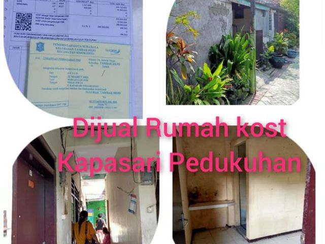 *Di jual rumah kos di jl kapasari pedukuhan Surabaya*