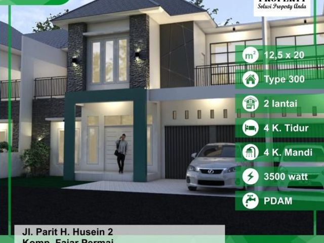 Rumah Komplek Fajar Permai, Paris 2, Pontianak, Kalimantan Barat